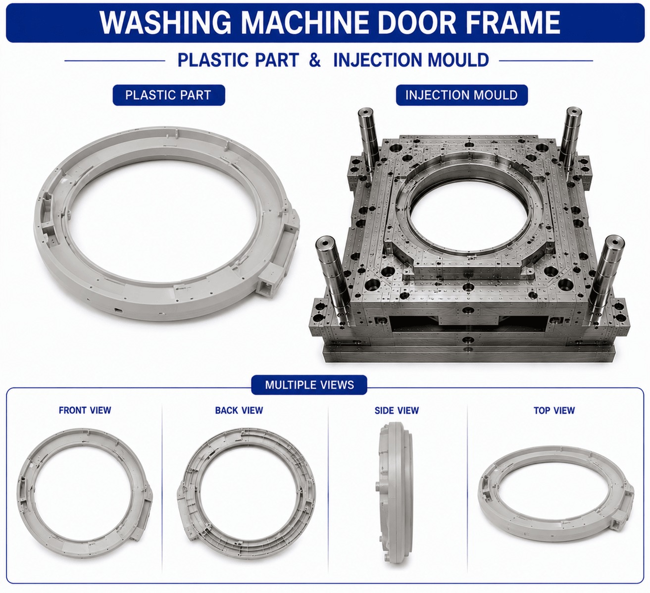 Washing Machine Plastic Door Frame